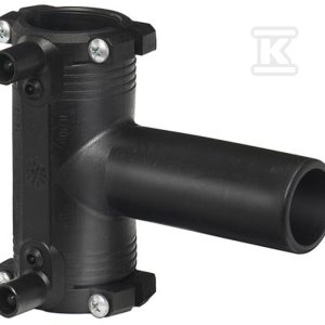 Trójnik elektrooporowy 90ST. d63 PE100, SDR11, PN10 gaz/PN16 woda 753211611 Trójnik elektrooporowy 90ST. d63 PE100, SDR11, PN10 gaz/PN16 woda 753211611