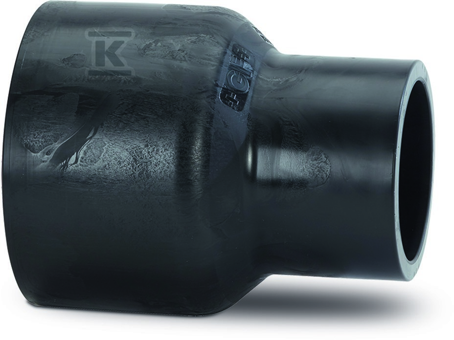 Redukcja doczołowa długa LS d500x400 PE100, SDR17, PN5 gaz/PN10 woda 753900820 - obrazek 1
