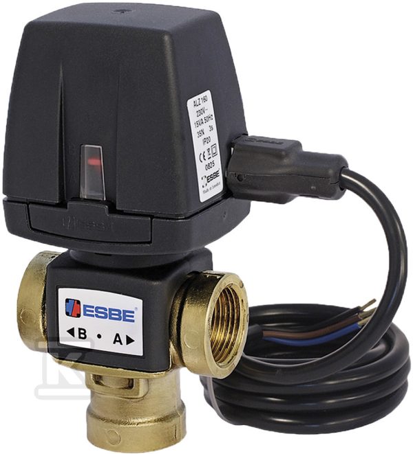 Zawory przełączające z siłownikiem ESBE VZD161 2-P 230V RP3/4″ 20-6,0 43080100