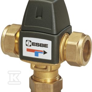 Termostatyczny zawór mieszający VTA323, regulator tempperatury 20-43oc, KVS 1.2, 15mm CPF 31102600 Termostatyczny zawór mieszający VTA323, regulator tempperatury 20-43oc, KVS 1.2, 15mm CPF 31102600