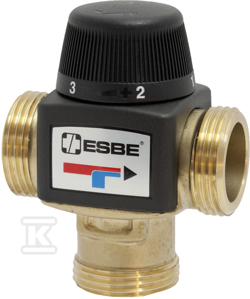 Termostatyczny zawór mieszający ESBE VTA372 20-55°C G1 20-3,4 31200100 - obrazek 1
