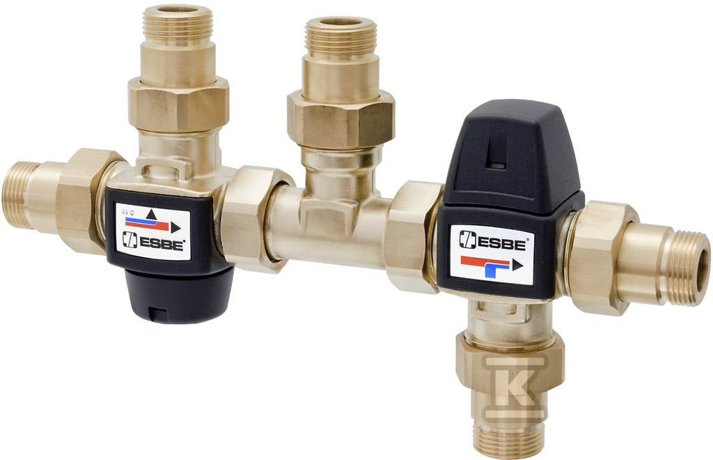 Zestaw do ogrzewania słonecznego ESBE VMC322 G1+R3/4 45°C 31521300 - obrazek 1