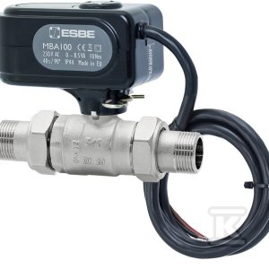 Zawór kulowy z napędem elektrycznym ESBE MBA122 G 1/2 cala mm WA 230VAC 2-P 10NM 43100700