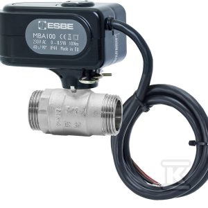 Zawór kulowy z napędem elektrycznym ESBE MBA122 G 1 1/2 cala mm 230VAC 2-P 10NM 43101400