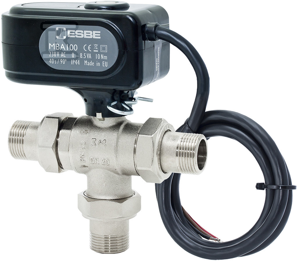Zawór kulowy z napędem elektrycznym ESBE MBA132 G 1 cal MMM WA 230VAC 2-P 10NM 43102800 - obrazek 1
