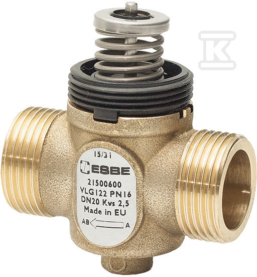 Zawór do klimakonwektorów ESBE VLG122 PN16 15-0,25 G 1/2 cala 21500100 - obrazek 1