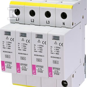 Ogranicznik przepięć T2 (C) ETITEC C T2 275/20 4+0 002440395 Ogranicznik przepięć T2 (C) ETITEC C T2 275/20 4+0 002440395