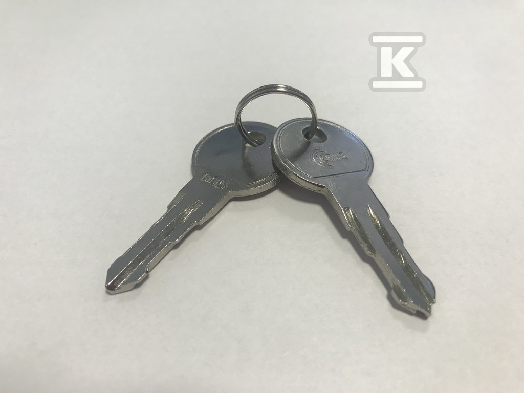 Kluczyk metalowy do zamka patentowego nr 005 hydrantu wewnętrznego (kpl.=2szt.) 4467 - obrazek 1