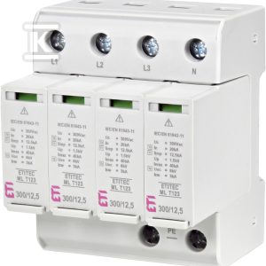 Modułowy ogranicznik przepięć ETITEC ML T123 300/12,5 4+0 002440667 Modułowy ogranicznik przepięć ETITEC ML T123 300/12,5 4+0 002440667
