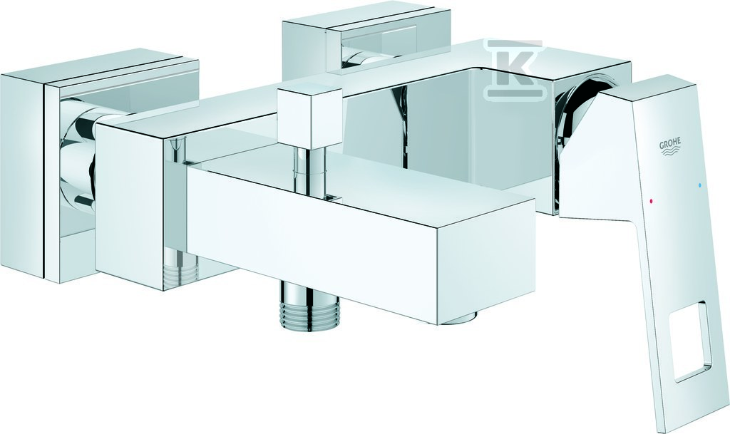 Bateria wannowa Grohe EuroCube jednouchwytowa, montaż ścienny 23140000 - obrazek 1