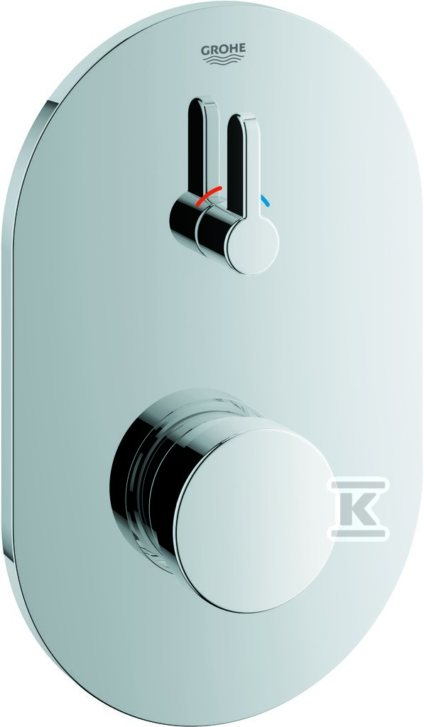 Bateria prysznicowa Grohe Eurosmart Cosmopolitan T samozamykająca, z mieszaczem do puszki podtynkowej 36321000 - obrazek 1