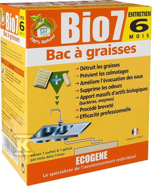 Preparat BIO7 TŁUSZCZE EKSPLOATACJA 480G do osadników i separatorów tłuszczu BIO7-31477 - obrazek 1