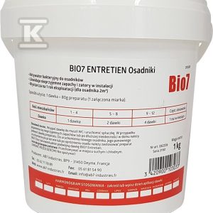 Preparat BIO7 ENTRETIEN EKSPLOATACJA 1KG do osadników BIO7-31659 Preparat BIO7 ENTRETIEN EKSPLOATACJA 1KG do osadników BIO7-31659