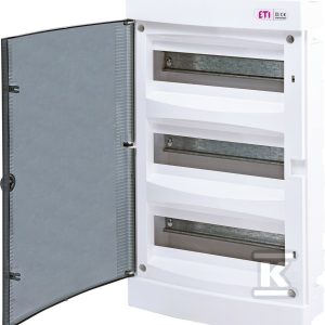 Rozdzielnica podtynkowa 36 modułów IP40 drzwi transparentne ECM36PT-s 001101076 Rozdzielnica podtynkowa 36 modułów IP40 drzwi transparentne ECM36PT-s 001101076