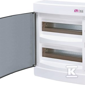 Rozdzielnica natynkowa 24 modułów IP40 drzwi transparentne ECT24PT-s 001101069 Rozdzielnica natynkowa 24 modułów IP40 drzwi transparentne ECT24PT-s 001101069