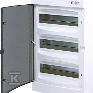Rozdzielnica natynkowa 36 modułów IP40 drzwi transparentne ECT36PT-s 001101070 Rozdzielnica natynkowa 36 modułów IP40 drzwi transparentne ECT36PT-s 001101070