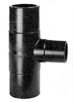 Trójnik doczołowy długi 90ST. d250x160 PE100, SDR11, PN10 gaz/PN16 woda, redukcyjny 753201079 - obrazek 1