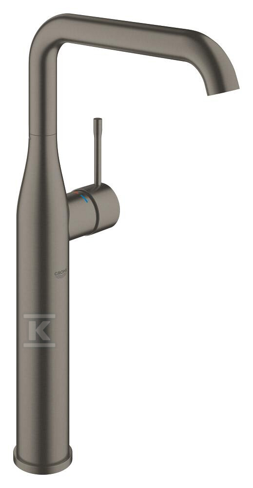Bateria umywalkowa Grohe Essence jednouchwytowa, rozmiar XL, brushed hard graphite, ogranicznik przepływu 5,7 l/min., głowica Ceramiczna 28 mm, bez zestawu odpływowego 32901AL1 - obrazek 1