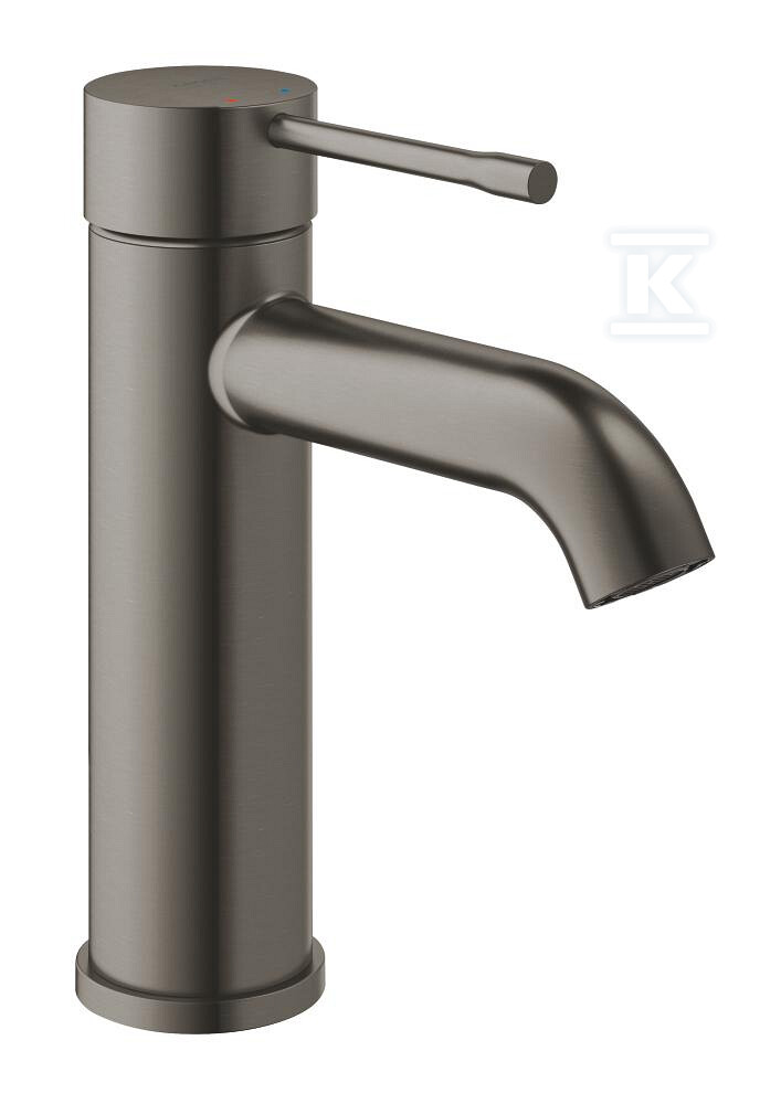 Bateria umywalkowa Grohe Essence jednouchwytowa, rozmiar S, brushed hard graphite, ogranicznik przepływu 5,7 l/min., głowica Ceramiczna 28 mm, bez zestawu odpływowego 23590AL1 - obrazek 1