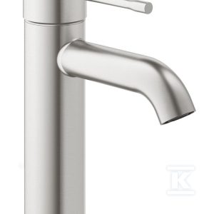 Bateria umywalkowa Grohe Essence jednouchwytowa, rozmiar S, stal nierdzewna, ogranicznik przepływu 5,7 l/min., głowica Ceramiczna 28 mm, bez zestawu odpływowego 23590DC1 Bateria umywalkowa Grohe Essence jednouchwytowa, rozmiar S, stal nierdzewna, ogranicznik przepływu 5,7 l/min., głowica Ceramiczna 28 mm, bez zestawu odpływowego 23590DC1