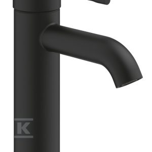 Bateria umywalkowa Grohe Essence S, głowica ceramiczna, zużycie wody 5,7 l/min., bez zestawu odpływowego, czarna 24172KF1 Bateria umywalkowa Grohe Essence S, głowica ceramiczna, zużycie wody 5,7 l/min., bez zestawu odpływowego, czarna 24172KF1