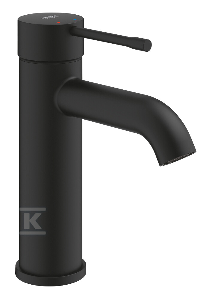 Bateria umywalkowa Grohe Essence S, głowica ceramiczna, zużycie wody 5,7 l/min., bez zestawu odpływowego, czarna 24172KF1 - obrazek 1