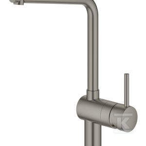 Bateria zlewozmywakowa Minta jednouchwytowa DN 15, brushed hard graphite, obrotowa wylewka typu L, zakres obrotu 0°/150°/360°, głowica ceramiczna 46 mm 31375AL0 Bateria zlewozmywakowa Minta jednouchwytowa DN 15, brushed hard graphite, obrotowa wylewka typu L, zakres obrotu 0°/150°/360°, głowica ceramiczna 46 mm 31375AL0
