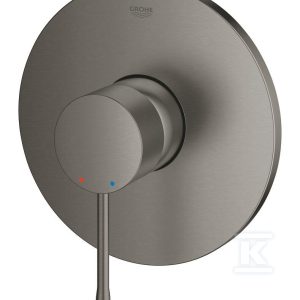 Bateria Essence jednouchwytowa do obsługi jednego wyjścia wody, brushed hard graphite, montaż ścienny podtynkowy, głowica Ceramiczna 46 mm, metalowa rozeta, metalowa dźwignia 24057AL1 Bateria Essence jednouchwytowa do obsługi jednego wyjścia wody, brushed hard graphite, montaż ścienny podtynkowy, głowica Ceramiczna 46 mm, metalowa rozeta, metalowa dźwignia 24057AL1