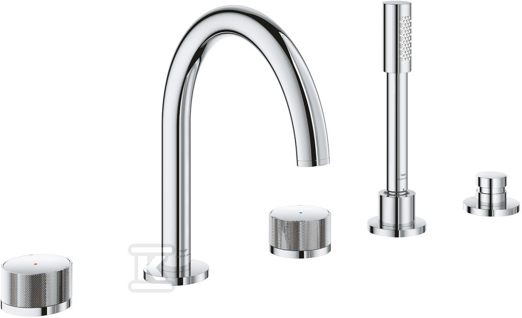 System prysznicowy z termostatem Euphoria SmartControl 310 Cube Duo, stal nierdzewna ramię 450mm, deszczownica, prysznic ręczny, wąż 1750mm 26508DC0 - obrazek 1