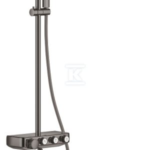 System prysznicowy Euphoria SmartControl System 310 Cube Duo z termostatem do montażu ściennego, hard graphite, deszczownica 2 strumienie, słuchawka jednostrumieniowa, ramię prysznica 450 mm, blokada bezpieczeństwa, nienagrzewająca się powierzchnia, przełącznik SmartControl 26508A00 System prysznicowy Euphoria SmartControl System 310 Cube Duo z termostatem do montażu ściennego, hard graphite, deszczownica 2 strumienie, słuchawka jednostrumieniowa, ramię prysznica 450 mm, blokada bezpieczeństwa, nienagrzewająca się powierzchnia, przełącznik SmartControl 26508A00