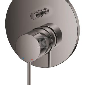 Bateria Essence jednouchwytowa do obsługi dwóch wyjść wody, hard graphite, montaż ścienny podtynkowy, głowica Ceramiczna 46 mm, metalowa rozeta, metalowa dźwignia 24058A01 Bateria Essence jednouchwytowa do obsługi dwóch wyjść wody, hard graphite, montaż ścienny podtynkowy, głowica Ceramiczna 46 mm, metalowa rozeta, metalowa dźwignia 24058A01