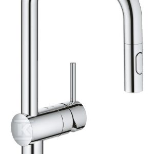 Bateria zlewozmywakowa Minta jednouchwytowa DN 15, chrom, obrotowa, wyciągana wylewka typu U, kąt obrotu 360°, głowica ceramiczna 46 mm 32322002 Bateria zlewozmywakowa Minta jednouchwytowa DN 15, chrom, obrotowa, wyciągana wylewka typu U, kąt obrotu 360°, głowica ceramiczna 46 mm 32322002