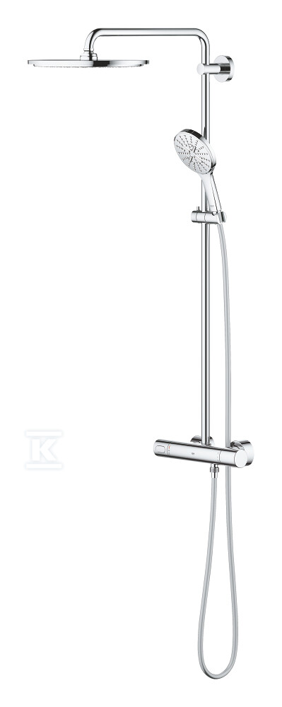 Zestaw prysznicowy Rainshower SmartActive 310 3 strumieniowy słuchawka okrągła z termostatem do montażu ściennego, chrom 27966001 - obrazek 1