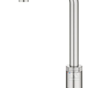 Bateria zlewozmywakowa Minta SmartControl z Funkcją SmartControl, stal nierdzewna, osobne kanały wodne, kąt obrotu wylewki 140° wyciągana wylewka, pierścień na korpusie do regulacji temperatury i ciśnienia 31613DC0 Bateria zlewozmywakowa Minta SmartControl z Funkcją SmartControl, stal nierdzewna, osobne kanały wodne, kąt obrotu wylewki 140° wyciągana wylewka, pierścień na korpusie do regulacji temperatury i ciśnienia 31613DC0
