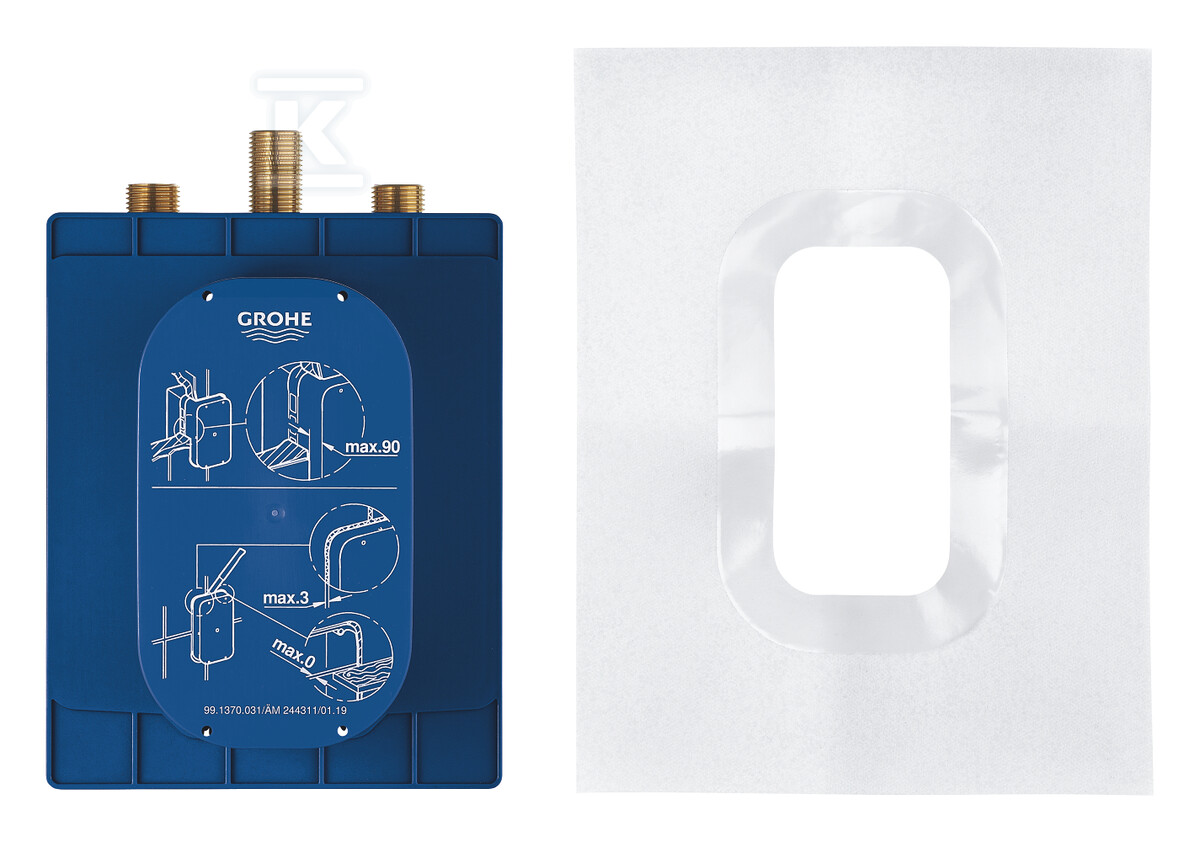 Element podtynkowy do baterii prysznicowych na podczerwień, z termostatem, bateria litowa Eurosmart Cosmopolitan E 36458000 - obrazek 1
