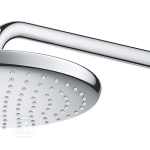 Prysznic górny Tempesta 250, jednostrumieniowy, chrom, ogranicznik przepływu 9,5 l/min., złącze kulowe 26662000