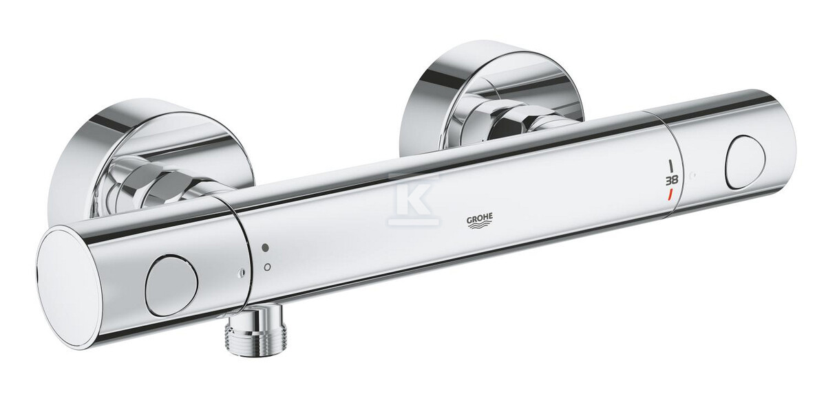 Bateria prysznicowa termostatyczna, Grohtherm 800 Cosmopolitan, chrom, SafeStop, Eco, z przyłączami S 34765000 - obrazek 1