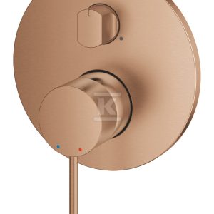 Bateria Essence jednouchwytowa do obsługi trzech wyjść wody, brushed warm sunset, montaż ścienny podtynkowy, głowica Ceramiczna 46 mm, metalowa rozeta, metalowa dźwignia, przełącznik trójdrożny 24092DL1 Bateria Essence jednouchwytowa do obsługi trzech wyjść wody, brushed warm sunset, montaż ścienny podtynkowy, głowica Ceramiczna 46 mm, metalowa rozeta, metalowa dźwignia, przełącznik trójdrożny 24092DL1