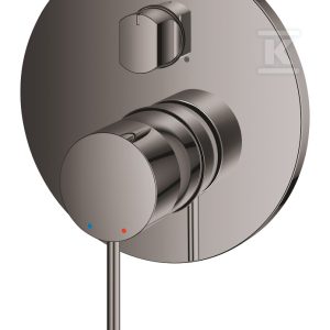 Bateria Essence jednouchwytowa do obsługi trzech wyjść wody, hard graphite, montaż ścienny podtynkowy, głowica Ceramiczna 46 mm, metalowa rozeta, metalowa dźwignia, przełącznik trójdrożny 24092A01 Bateria Essence jednouchwytowa do obsługi trzech wyjść wody, hard graphite, montaż ścienny podtynkowy, głowica Ceramiczna 46 mm, metalowa rozeta, metalowa dźwignia, przełącznik trójdrożny 24092A01