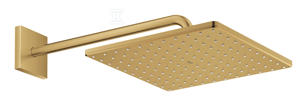 Deszczownica Rainshower Mono 310 Cube z ramieniem 422 mm, 1 strumień, brushed cool sunrise, ogranicznik przepływu 9,5 l/min 26564GN0 - obrazek 1