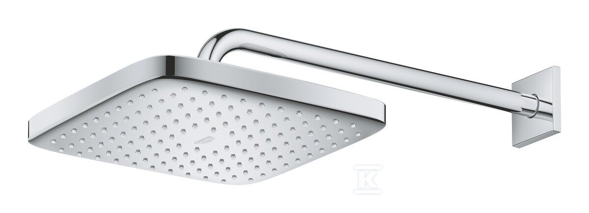 Prysznic górny Tempesta 250 Cube, jednostrumieniowy, chrom, ogranicznik przepływu 9,5 l/min., złącze kulowe 26681000 - obrazek 1