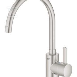 Bateria zlewozmywakowa Eurosmart Cosmopolitan jednouchwytowa, stal nierdzewna, kąt obrotu wylewki 0° / 150° osobne kanały wodne, głowica Ceramiczna 35 mm 32843DC2 Bateria zlewozmywakowa Eurosmart Cosmopolitan jednouchwytowa, stal nierdzewna, kąt obrotu wylewki 0° / 150° osobne kanały wodne, głowica Ceramiczna 35 mm 32843DC2