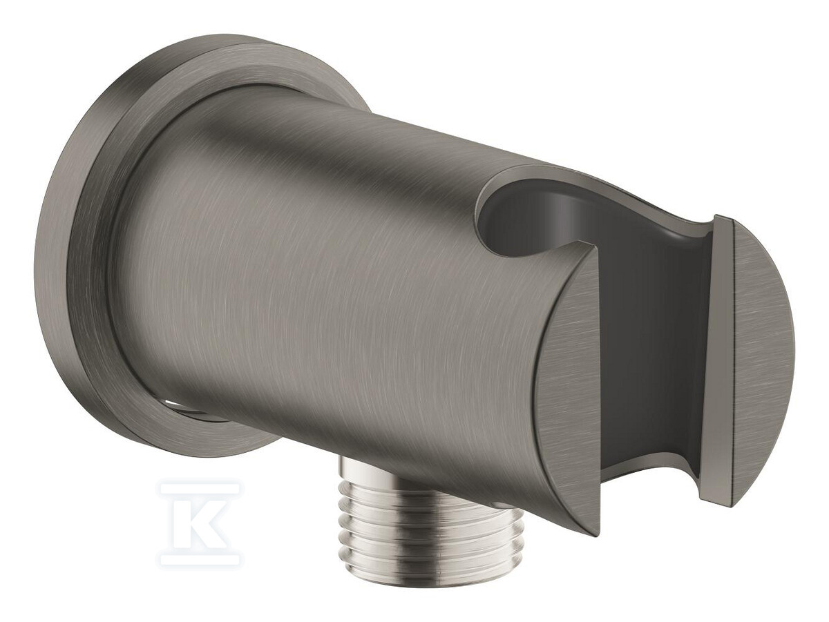 Kolanko przyłączeniowe ścienne Rainshower, Brushed Hard Graphite, okrągła rozeta 26658AL0 - obrazek 1