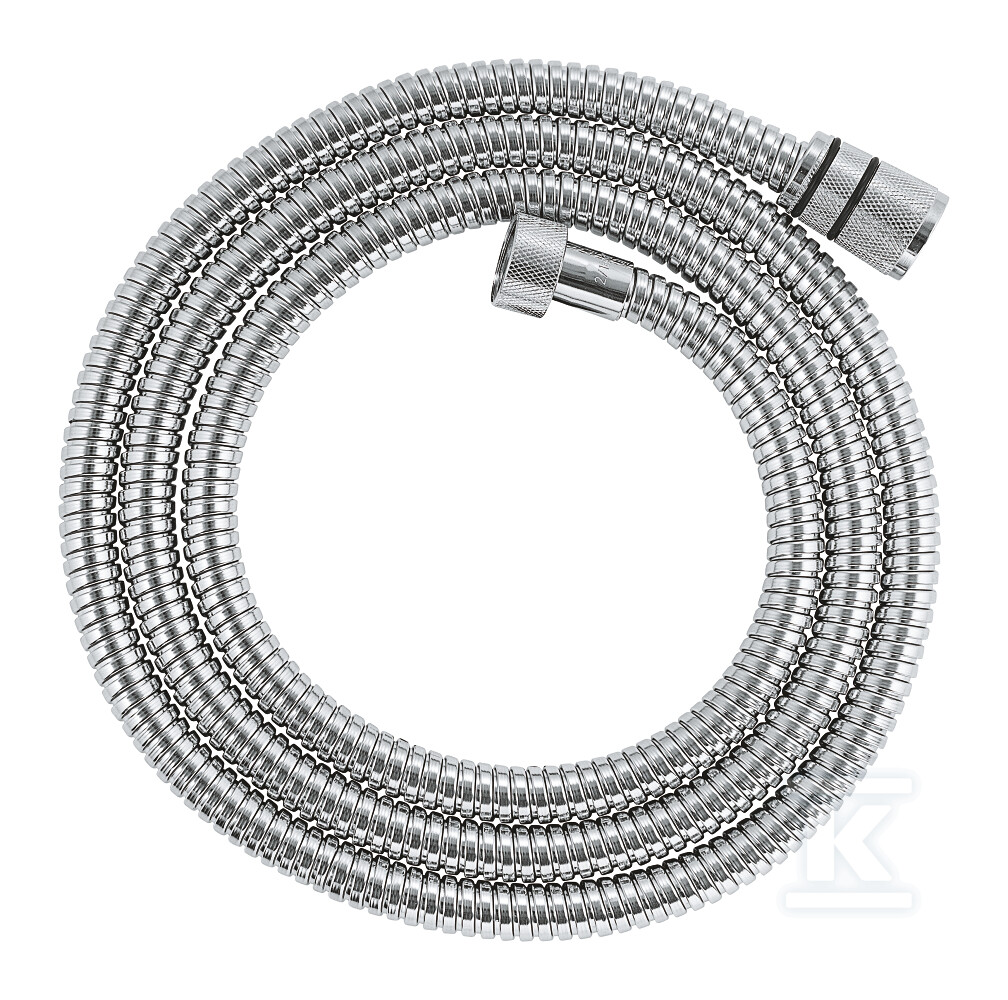 Rotaflex Metal Long-Life Metalowy wąż prysznicowy, 1750 mm, złączka stożkowa z funkcją TwistStop, wytrzymałość na rozciąganie 500 N, odporność na temperaturę do 75°C 28025001 - obrazek 1