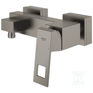 Bateria prysznicowa Grohe EuroCube jednouchwytowa, brushed hard graphite, montaż ścienny natynkowy, głowica Ceramiczna 46 mm, regulowany ogranicznik przepływu 23145AL0 Bateria prysznicowa Grohe EuroCube jednouchwytowa, brushed hard graphite, montaż ścienny natynkowy, głowica Ceramiczna 46 mm, regulowany ogranicznik przepływu 23145AL0