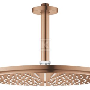 Deszczownica Rainshower Cosmopolitan 310 z przepustem stropowym 142 mm, 1 strumień, brushed warm sunset, ogranicznik przepływu 9,5 l/min., metalowa 26067DL0 Deszczownica Rainshower Cosmopolitan 310 z przepustem stropowym 142 mm, 1 strumień, brushed warm sunset, ogranicznik przepływu 9,5 l/min., metalowa 26067DL0