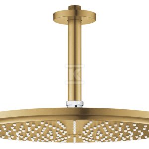 Deszczownica Rainshower Cosmopolitan 310 z przepustem stropowym 142 mm, 1 strumień, brushed cool sunrise, ogranicznik przepływu 9,5 l/min., metalowa 26067GN0 Deszczownica Rainshower Cosmopolitan 310 z przepustem stropowym 142 mm, 1 strumień, brushed cool sunrise, ogranicznik przepływu 9,5 l/min., metalowa 26067GN0
