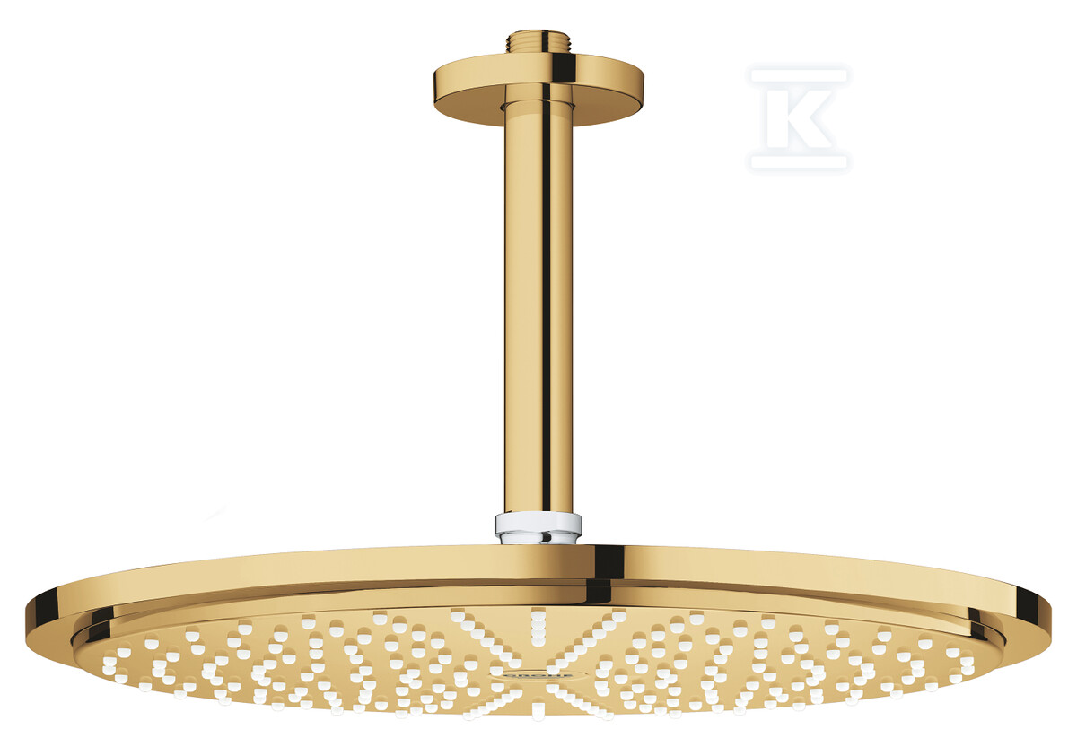 Deszczownica Rainshower Cosmopolitan 310 z przepustem stropowym 142 mm, 1 strumień, cool sunrise, ogranicznik przepływu 9,5 l/min., metalowa 26067GL0 - obrazek 1