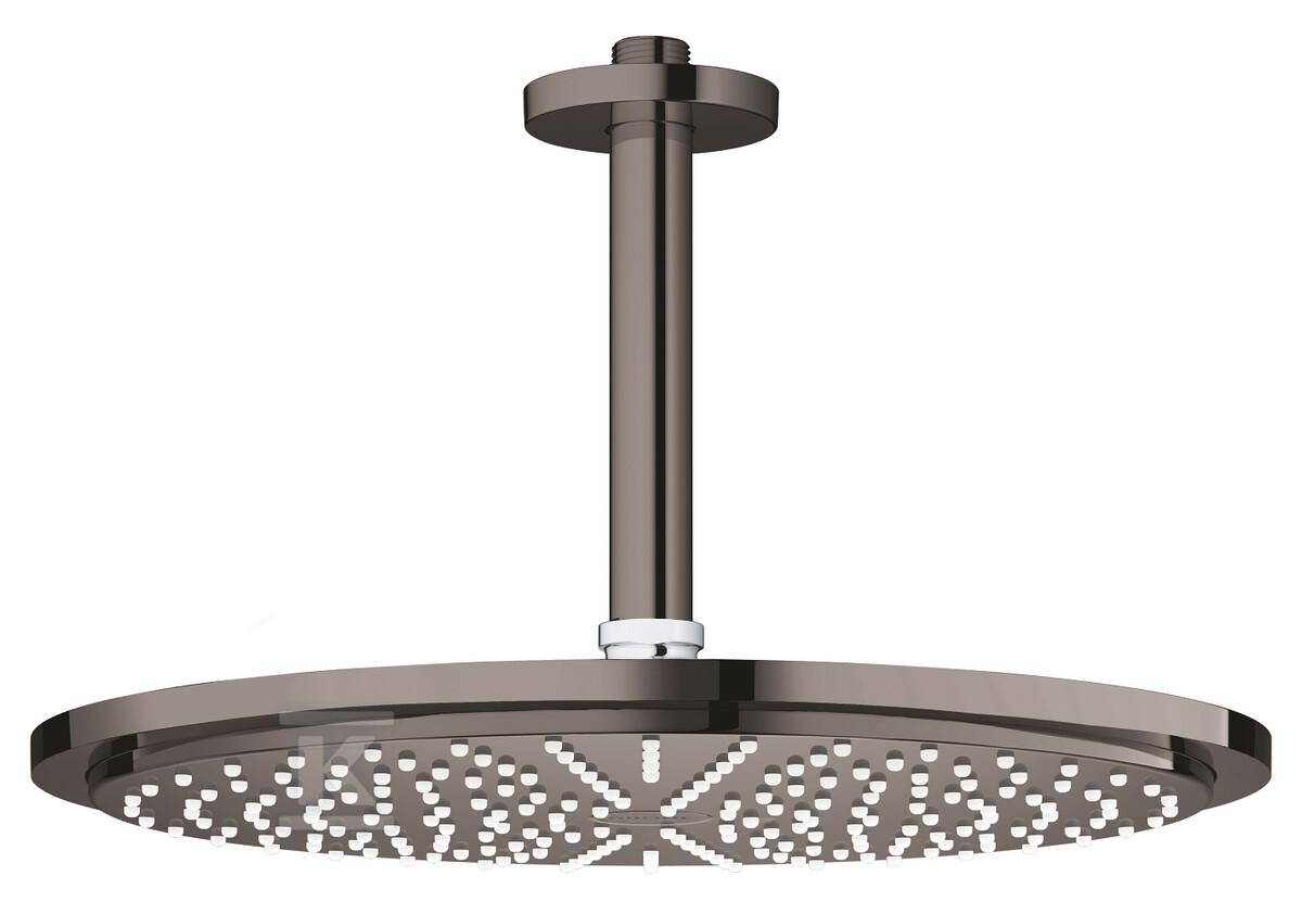 Deszczownica Rainshower Cosmopolitan 310 z przepustem stropowym 142 mm, 1 strumień, hard graphite, ogranicznik przepływu 9,5 l/min., metalowa 26067A00 - obrazek 1