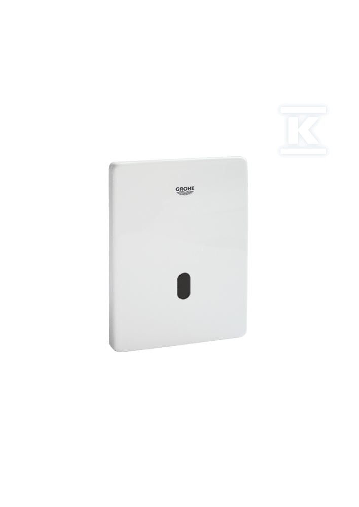 Przycisk spłukujący Tectron Skate elektroniczna na podczerwień do pisuaru, biel alpejska, głowica Ceramiczna z elektrozaworem i filtrem, transformator 37321SH1 - obrazek 1